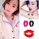 Factory creative kiss rose tattoo stickers lip small fresh tattoo stickers spot