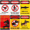 new beware courtyard dog retro tin painting garden ban warning sign home decoration frameless hanging painting