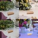 BT052-054 stereo 2mm transparent acrylic wedding table number plate table seat plate DIY mirror table