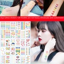 Elegant style tattoo stickers waterproof men's and women's long-lasting fresh online celebrity ins style clavicle ankle sexy simulation stickers