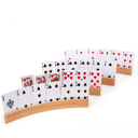 Factory hot selling wooden base poker base wooden Photo base bracket can be printed logo