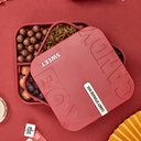 Chinese Red Fruit Plate Living Room Coffee Table Candy Box Snacks Melon seeds Storage Box with Lid Divided Multi-layer Overlapping Dried Fruit Plate