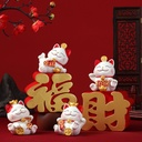 Cute lucky cat decoration home living room decoration creative housewarming opening gift office desktop small decoration