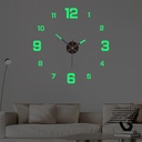 Creative Digital luminous clock personalized home diy wall clock punch-free decorative wall sticker clock acrylic wall clock