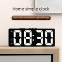 Private model simple LED electronic alarm clock student plug-in dual-use small alarm clock digital clock voice control temperature clock