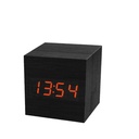 Factory spring feedback wooden clock alarm clock multi-functional wooden Student Voice Control Clock environmental protection electronic clock