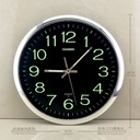 Round luminous wall clock electronic clock mute 12 inch e-commerce plastic quartz clock wallclock export
