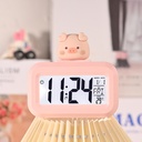 Piggy Alarm Clock Creative Cute Cartoon Student Dormitory Desktop Multi-function Timer Dual-purpose Timer