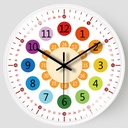 [8 inch 20cm] children's creative wall clock simple home living room children's room mute teaching clock