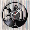 Vinyl record wall clock basketball player creative retro nostalgic wall home decoration clock wall clock