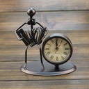创意铁质不锈钢小座钟铁艺复古个性钟表工艺品礼品生日礼物
