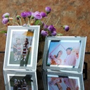 manufacturers directly supply crystal sand glass photo frame 6 inch 10 inch simple light luxury photo frame table
