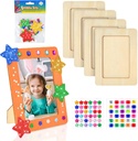 children's treasure decoration photo frame wooden diy handmade desktop photo album rectangular factory direct supply