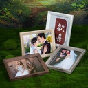 Vintage wooden photo frame diy frame simple 678 inch ornaments photo studio photo wedding small photo frame table