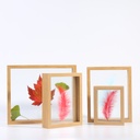 Double-sided glass photo frame decoration three-dimensional plant specimen frame density board photo frame three-dimensional Nordic specimen picture frame