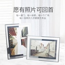 Creative picture frame photo frame table a4 honor certificate frame 5 inch 6 inch architectural style ornaments A5 crystal glass photo frame