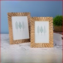 Light gold fashion simple metal photo frame table, family ornaments decoration embellished photo frame