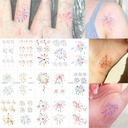 Factory finger fireworks tattoo stickers Net red cool elegant style ins hand painted cute small pattern waterproof stickers