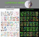 luminous powder spot factory custom-made cartoon cute shark dinosaur tattoo stickers