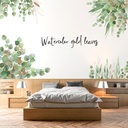 Factory direct big green leaf plant leaves Flower Vine wall stickers living room bedroom children's room decoration KSY-77