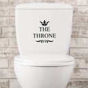 THETHRONE Crown Toilet Stickers Removable Stylish Toilet Stickers Bathroom Bathtub Stickers PH2274
