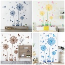 Chuanhao Dandelion Wall Stickers Living Room Sofa Background Decoration Warm Bedroom Room Layout Self-adhesive Stickers