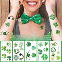 Source Waterproof Sweat Green Hat Clover Face Irish Festival Sticker St Patrick Tattoo Sticker