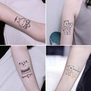 Factory direct original cute lines tattoo stickers dark wind cartoon small pattern cute tattoo stickers custom