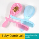 跨境新款宝宝梳子套装 儿童洗头刷子宝宝软毛刷子两件套婴儿用品
