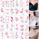 Factory tattoo stickers package small fresh tattoo English letters personalized flower tattoo stickers