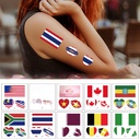 St. Patrick's Tattoo Sticker Four-leaf Clover Emotion Sticker Irish Holiday Carnival Party Makeup Face Sticker