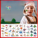 Airplane Tattoo Sticker Children's Cartoon Boy Girl Cute Fun Toy Award Tattoo Sticker