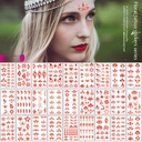 A set of 30 eyebrow appliques twinkle tattoo stickers ancient costume studio TV series forehead tattoo stickers so beauty stickers