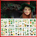 St. Patrick's Day Tattoo Sticker Waterproof Clover Children's Face Irish Disposable Temporary Tattoo Sticker