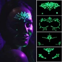 EDM Face Sticker Diamond Halloween Face Sticker Diamond Luminous Crystal Eyebrow Sticker Diamond Luminous Face Sticker