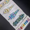 EDM electric syllable face stickers eyebrow stickers face stickers Diamond resin Diamond Carnival Diamond stickers masquerade face decorative diamond