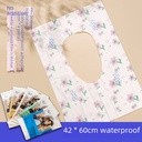 Mu Chun Printed Disposable Toilet Mat Separate Packaging Hotel Cushion Paper Thickened Paste Full Covering Toilet Paper