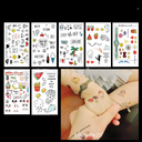 Factory waterproof Korean small fresh tattoo stickers color flower arm full arm water transfer sticker tattoo stickers