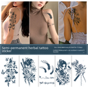 Juice Herbal Tattoo Sticker Semi-permanent non-reflective simulation pattern waterproof durable men's and women's tattoo stickers