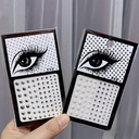 DIY Halloween Face Sticker Acrylic Resin Diamond Sticker Party Eyebrow Diamond Sticker Beauty Eye Sticker