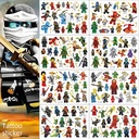 Phantom Ninja Cartoon Tattoo Sticker Children Tattoo Sticker Birthday Party Tattoo Sticker Disposable Water Transfer Sticker