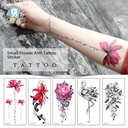 Disposable Waterproof Tattoo Sticker Original Personalized 3d Tattoo Sticker Ink Color Flower Tattoo Sticker