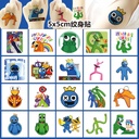 5x 5cm Rainbow Friends Game Tattoo Stickers 20 Cartoon Tattoo Stickers Water Transfer Disposable Tattoo Stickers