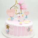 Unicorn Cake Ornaments Internet Celebrity Children's Birthday Baking Doll Rainbow Rocking Horse Unicorn Cake Decoration