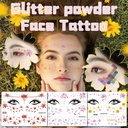 Glitter Cute Cartoon Eye Sticker Tattoo Freckles Face Masquerade Face Painting Cross Border