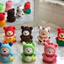 Mini Plaster Doll Colored Crow Colored DIY Colored Backpack Bear Stilwell Jade Gui Dog Kouromi