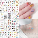 Internet Celebrity Small Fresh Children's Cute Color Finger Tattoo Sticker Creative Cartoon Tattoo Sticker ins Style