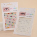 eye drill sticker acrylic drill sticker five-pointed star drill sticker face drill sticker eyebrow corner sticker drill hole sticker