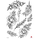 Flower arm tattoo stickers Yuanhua Amy tattoo stickers manufacturers spot waterproof half arm tattoo supply