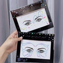 Face Sticker Macaron Eye Sticker Glue-free Eyebrow Sticker Holiday Party Beauty Makeup Forehead Color Diamond Sticker